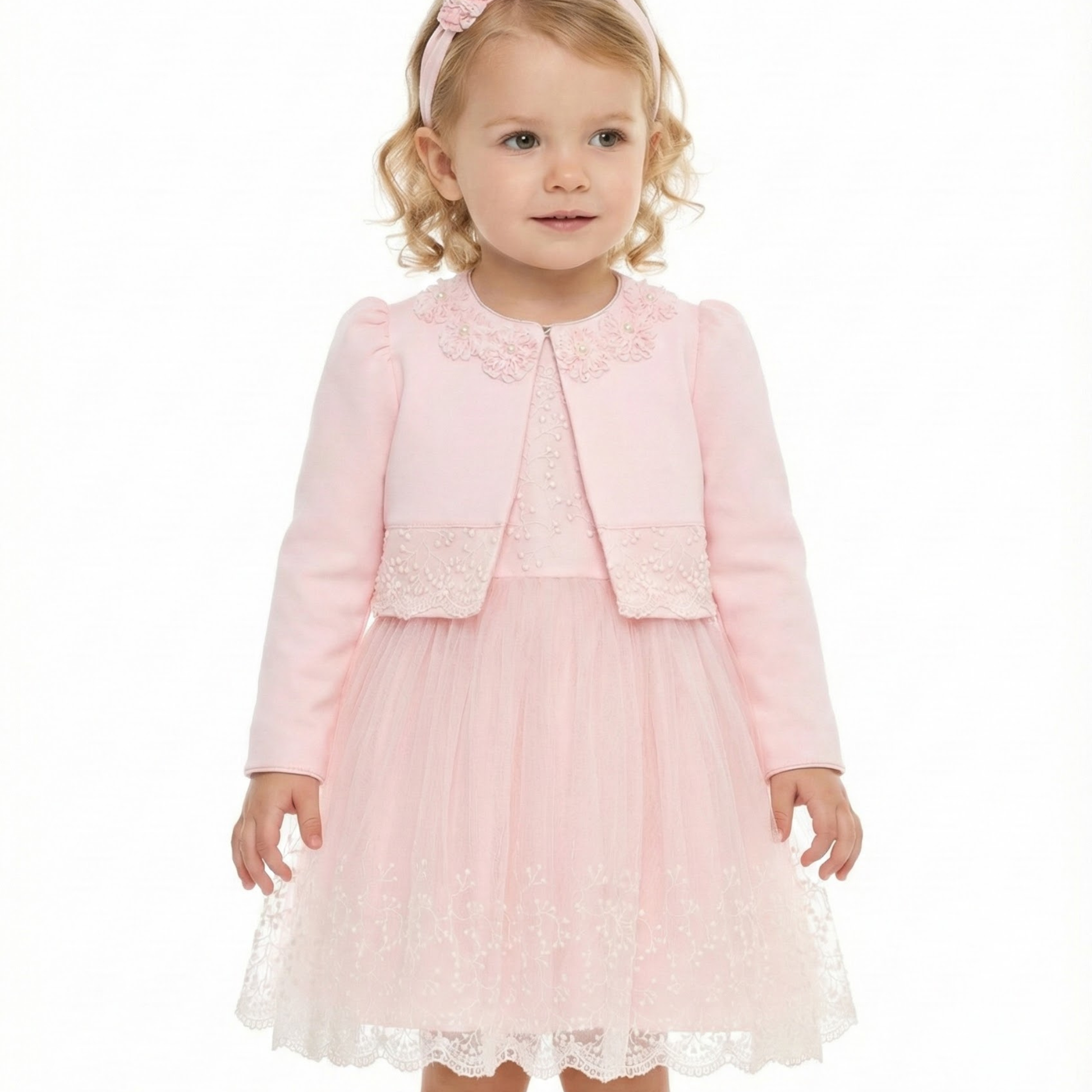 Elara Baby Dress & Bolero-2