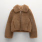 Women’s Brown Fur Shearling Leather Jacket