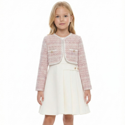 Ethereal Lily Girls Dress & Blazer-4