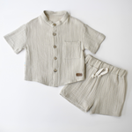 Effortless Style Casual Short Set-0