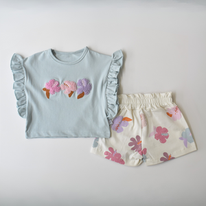 Summer Bloom Girls Casual Set-0