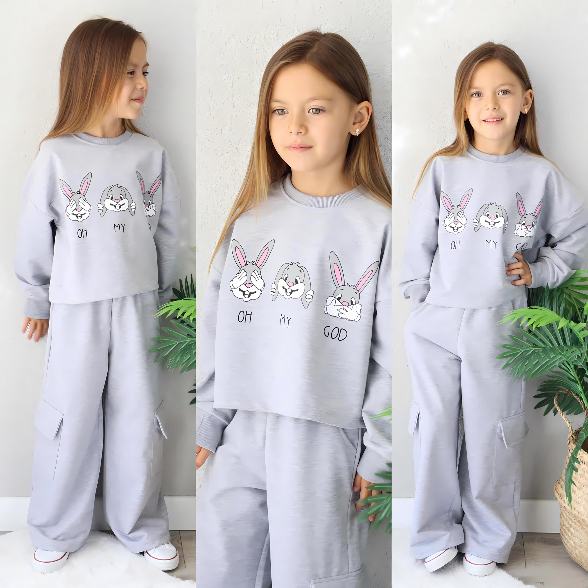 Funny Bunny Stylish Casual Set-0