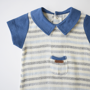 Striped Baby Dressy Overall-1