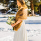 Honey Brown Fur Shawl (Lilian LBrw03)