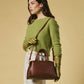 Zita (brown) - Italian calf leather women's handbag (with shoulder strap)