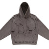 Men's Distressed Long Sleeve Hoodie - Dark Gray