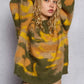 POL Mock Neck Abstract Colorblock Pattern Sweater - Farnelli