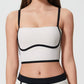 Millennia Contrast Trim Square Neck Active Cami with Detachable Chest Pads - Farnelli