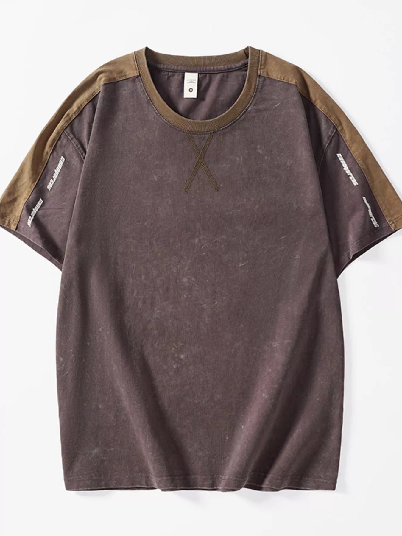 Men's Plus Size Round Neck Short Sleeve T-Shirt - Farnelli