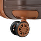 HouseOfZazla 4-piece hard shell luggage set with spinner wheels in multiple colors