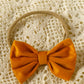 Children's Pumpkin Print Ruffle Dress with Bow Headband - Farnelli