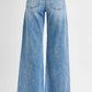 RISEN Full Size Tummy Control High Rise Ankle Palazzo Jeans Plus Size - Farnelli