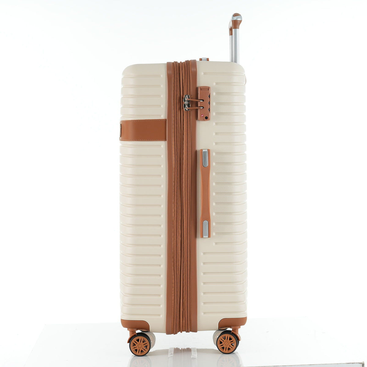 HouseOfZazla 4-piece hard shell luggage set with spinner wheels in multiple colors