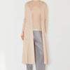 Marina West Swim Pleated Long Sleeve Cardigan - Beige