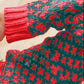 SO ME Color Block Textured Christmas Sweater V Neck Top - Farnelli