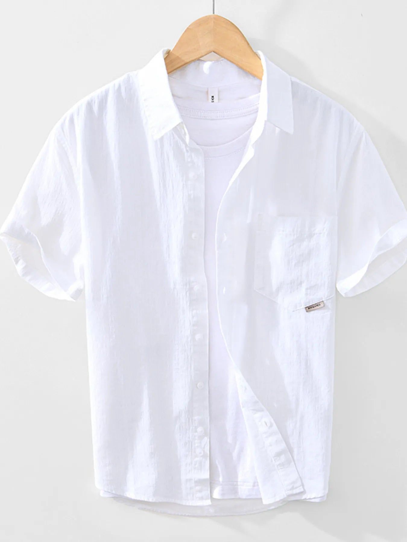Men's Button Up Short Sleeve Shirt - Farnelli