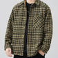 Men's Plus Size Button Up Long Sleeve Jacket - Farnelli