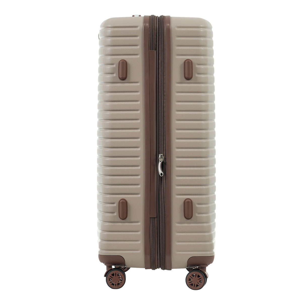 HouseOfZazla 4-piece hard shell luggage set with spinner wheels in multiple colors