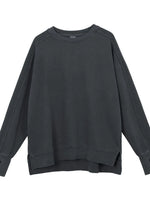 Men's Side Slit Round Neck Long Sleeve Sweatshirt - Farnelli