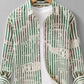 Men's Plus Size Striped Button Up Long Sleeve Shirt - Farnelli