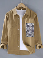Men's Plus Size Button Up Long Sleeve Shirt - Farnelli