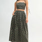 MABLE Floral Crop Top and Skirt Set - Farnelli