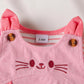 Children's Ruffled Trim Bodysuit and Dress Set with Headband - Farnelli