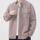 Men's Plus Size Plaid Button Up Long Sleeve Shirt - Farnelli