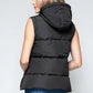 Snobbish Snap and Zip Closure Hooded Vest - Farnelli