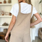 Double Take Full Size Texture Sleeveless Romper - Farnelli