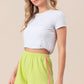 BiBi Cord Rib with Band Side Slit Shorts - Farnelli