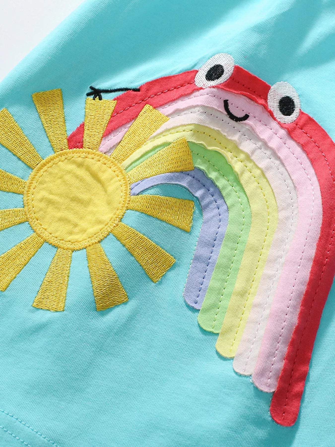 Children's Embroidered Short Sleeve Dress - Farnelli