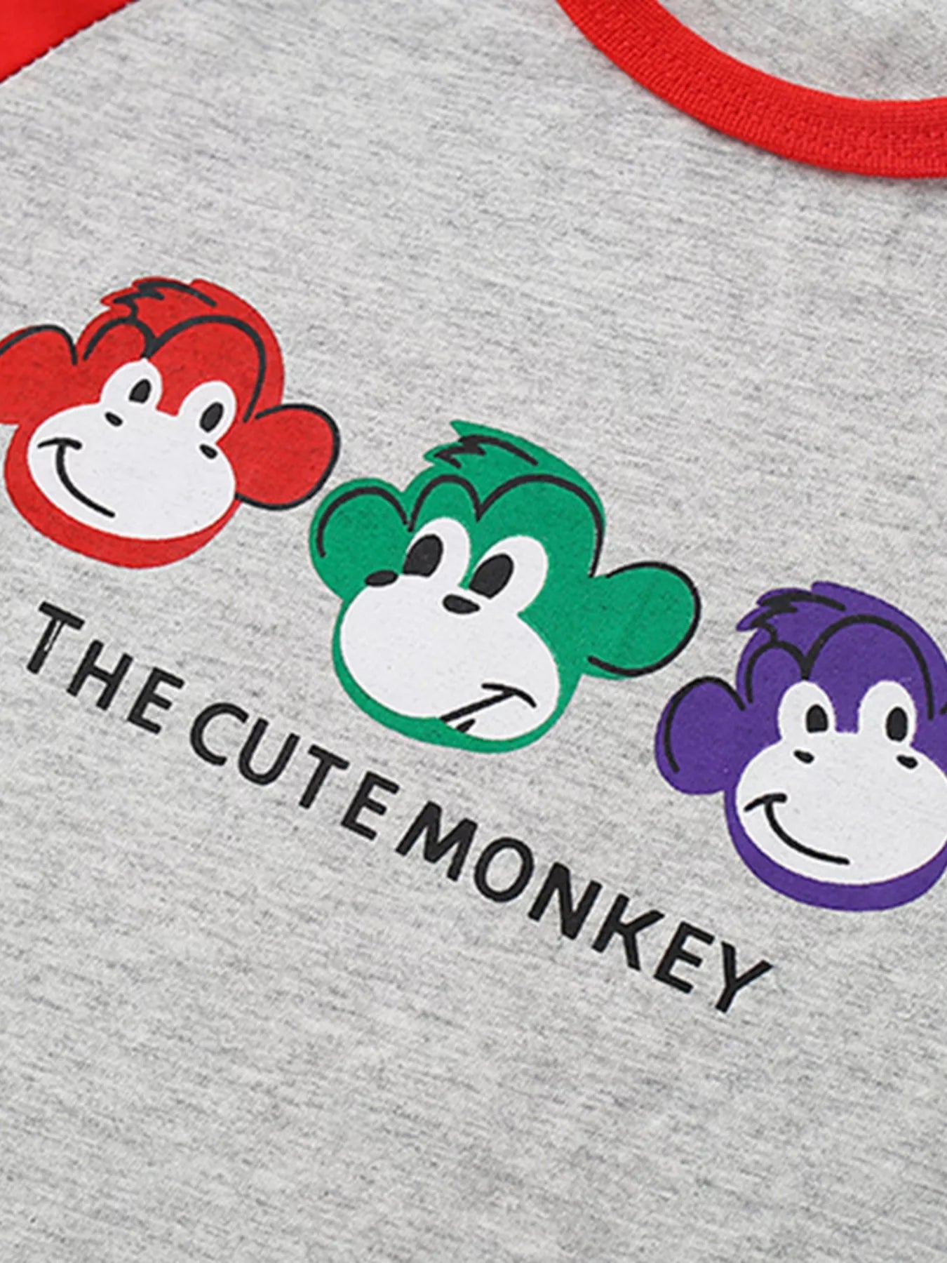 Children's Cute Monkey Tee and Shorts Set - Farnelli