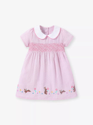 Children's Smocked Short Sleeve Dress - Farnelli