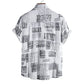 Men's Plus Size Casual Printed Short Sleeve Shirt - Farnelli