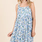 Mittoshop Flower Print Tiered Sleeveless Empire Maxi Dress - Farnelli