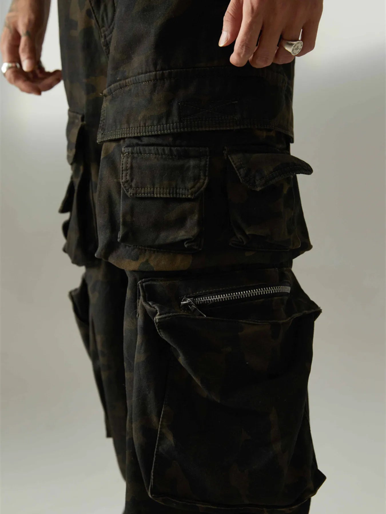 Men's Camouflage Cargo Jeans - Farnelli