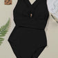 Crisscross Wide Strap One-Piece Swimwear - Farnelli