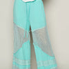 POL Drawstring Elastic Waistband Wide-Leg Pants - ELECTRIC BLUE