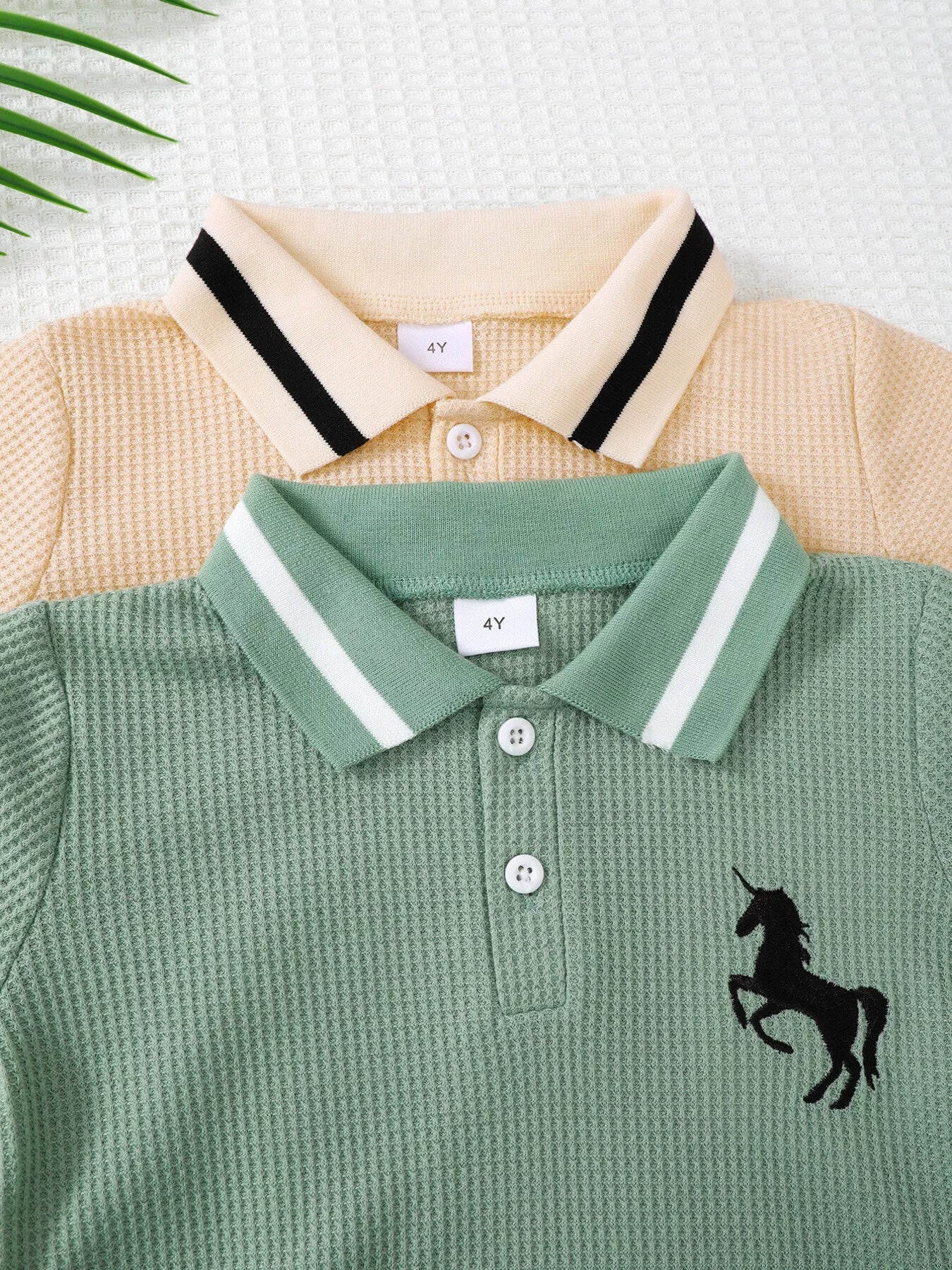 Children's Unicorn Embroidered Short Sleeve Polo - Farnelli