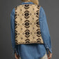 Umgee Mix Patterned Sherpa Tie-Front Vest - Farnelli