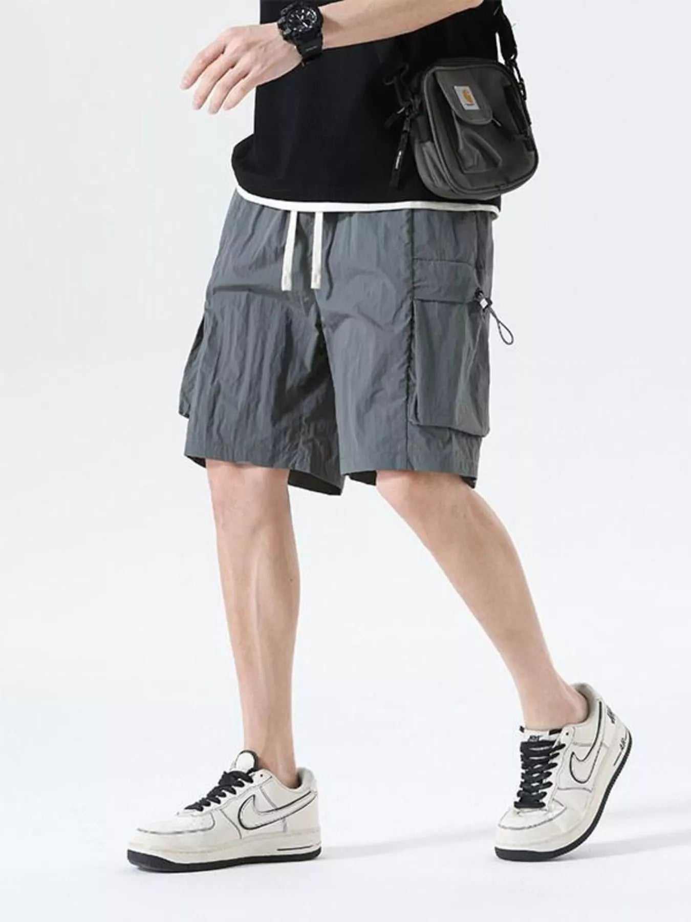 Men's Drawstring Cargo Shorts - Farnelli