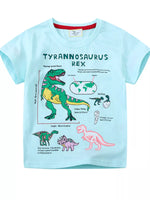 Children's Dinosaur Graphic Short Sleeve T-Shirt - Farnelli