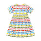 Children's Striped Bee Print Casual Dress - Farnelli