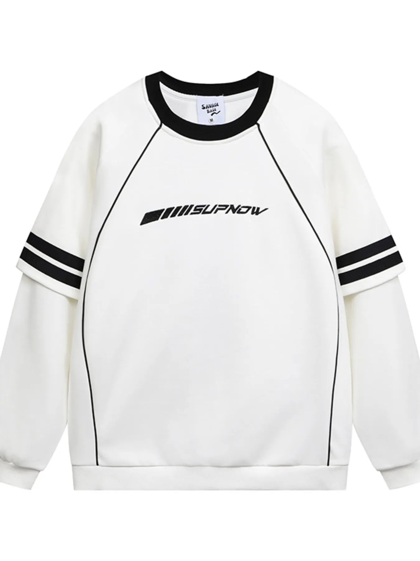 Men's Round Neck Raglan Sleeve Sweatshirt - Farnelli