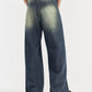 Men's Vintage Wash Wide Leg Jeans - Farnelli
