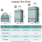HouseOfZazla white 3-piece hardshell luggage set with TSA locks