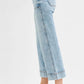 RISEN Full Size High Rise Crop Wide Front Seam Detailed Jeans Plus Size - Farnelli
