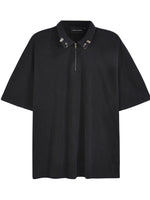 Men's Quarter Zip Short Sleeve Polo - Farnelli