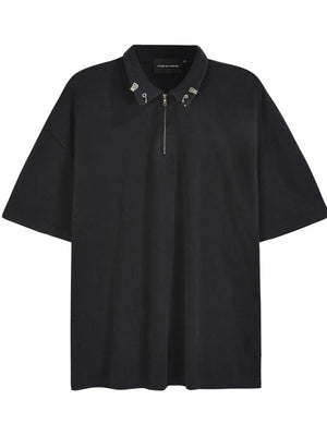 Men's Quarter Zip Short Sleeve Polo - Farnelli